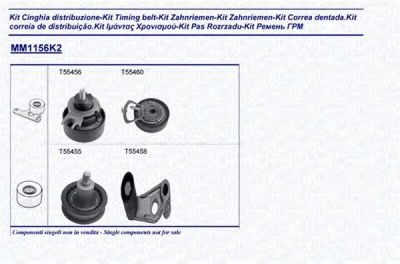 MAGNETI MARELLI 341311561102 -  Комплект ремня ГРМ